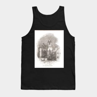 Christchurch College, Oxford, England, 19th century scene Tank Top